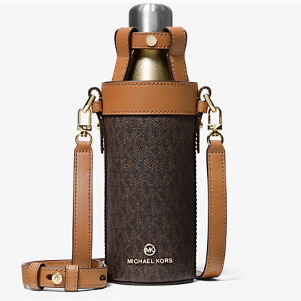 Michael Kors large logo water bottle bag